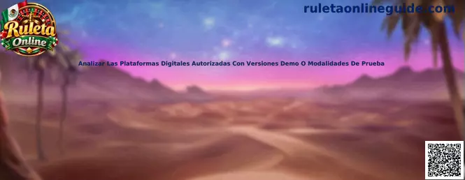 Ilustración de una plataforma digital de ruleta con opciones de demostración y revisión de seguridad