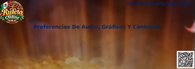 Preferencias de audio gráficos y controles en Ruleta Online