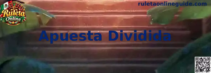 Ejemplo visual de una Apuesta Dividida en una mesa de Ruleta Online