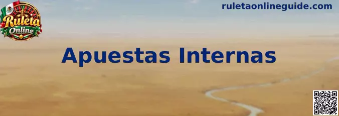 Representación del tablero de ruleta con apuestas internas sobre números y líneas divisorias